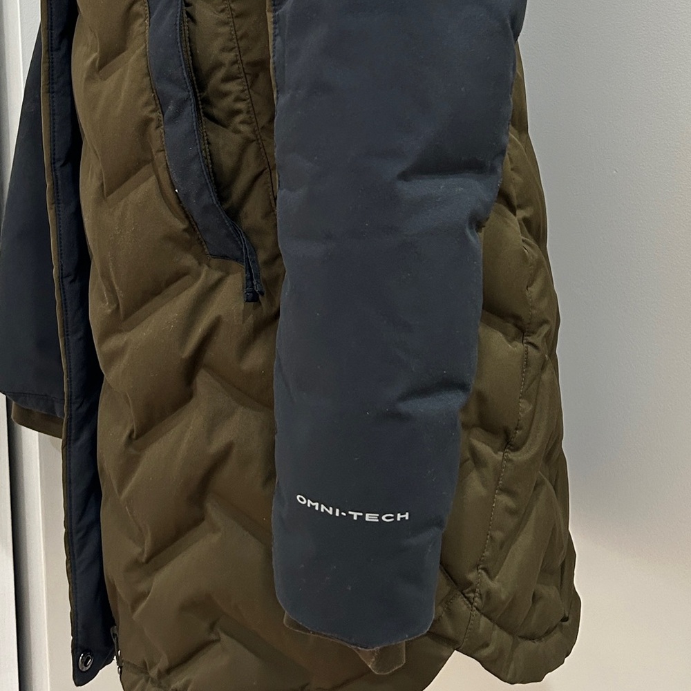 Columbia Mountain Croo Long Down Colorblock Jacket Size Small - Picture 7 of 7